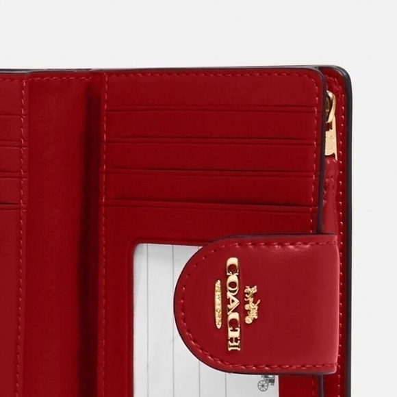 Coach Medium Corner Zip Wallet In Signature Canvas NWT - Picture 4 of 4